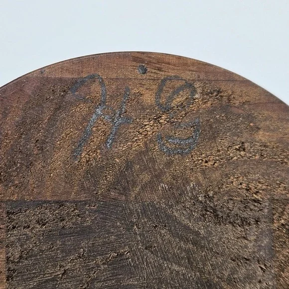 Hand Crafted Turned MCM Hardwood Vase Signed by Artist - Handcrafted Natural - Picture 13 of 14